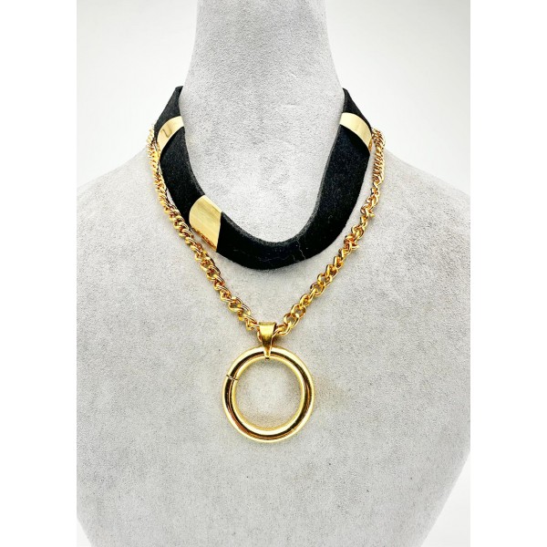 Gold Yuvarlak Desenli Kolye Gold Yuvarlak Desenli Kolye